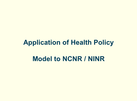 Application of Health Policy