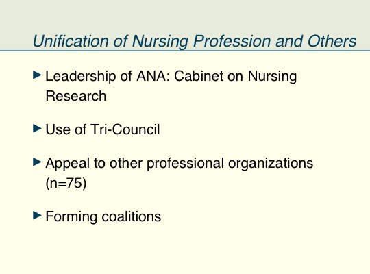 unification of Nursing Profession and Others